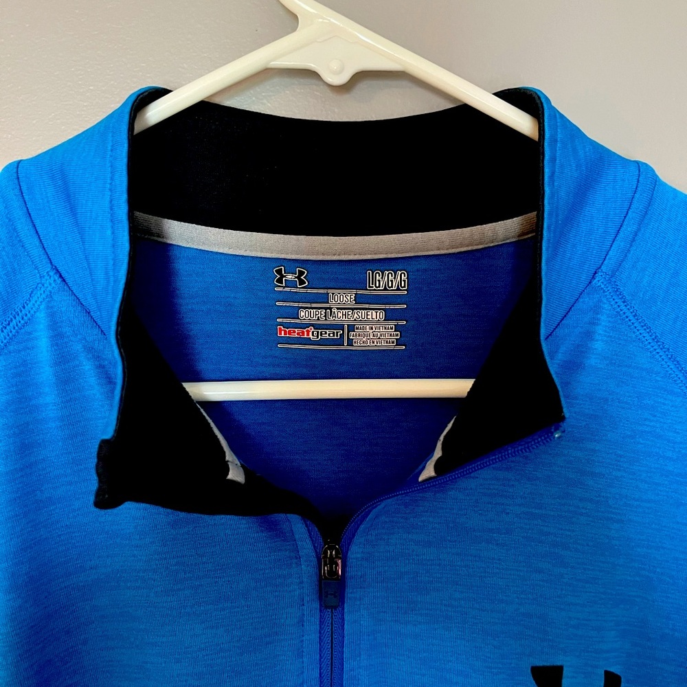 Men’s size large 1/4 zip Under Armour pull over